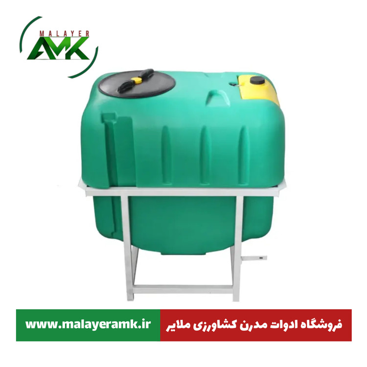 مخزن سمپاش 1000 لیتری پشت تراکتوری سبز طبرستان